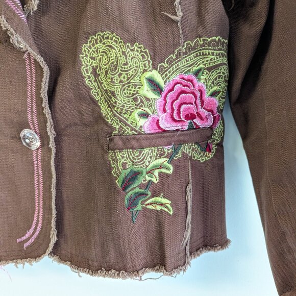 Cowgirl Tuff Co Embroidered Blazer Jacket - Picture 10 of 12
